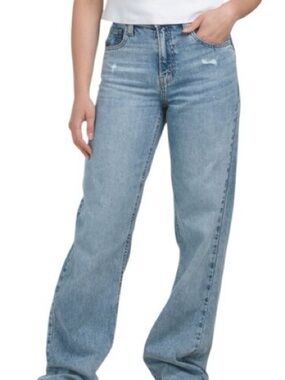 Lucky Brand Classic High-Rise Wide Leg Jeans - Light Blue